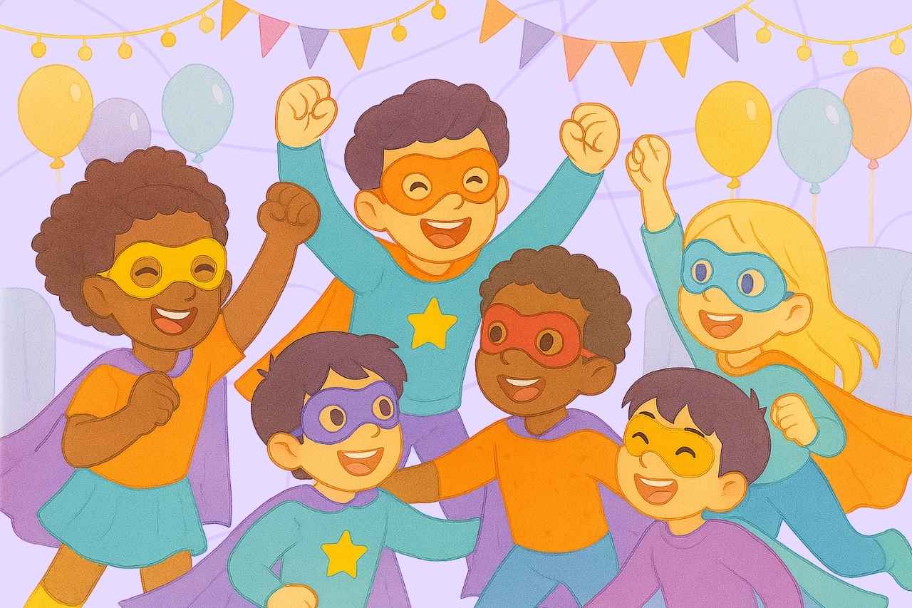 kids-being-brave-while-wearing-superhero-costumes
