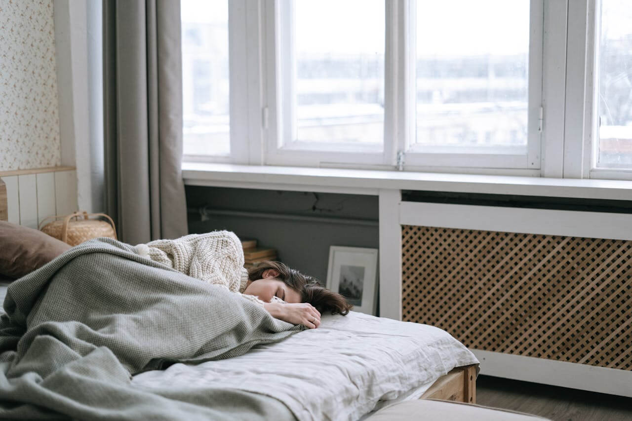 a-woman-waking-up-tired