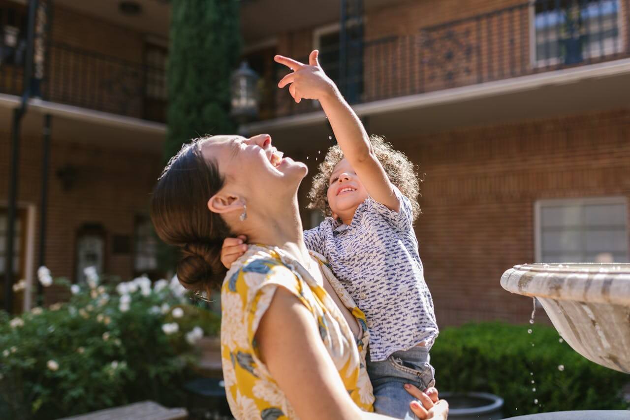 parent-and-child-having-fun-with-inspirational-quotes