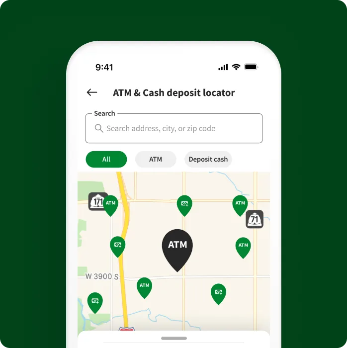 dave atm map on phone