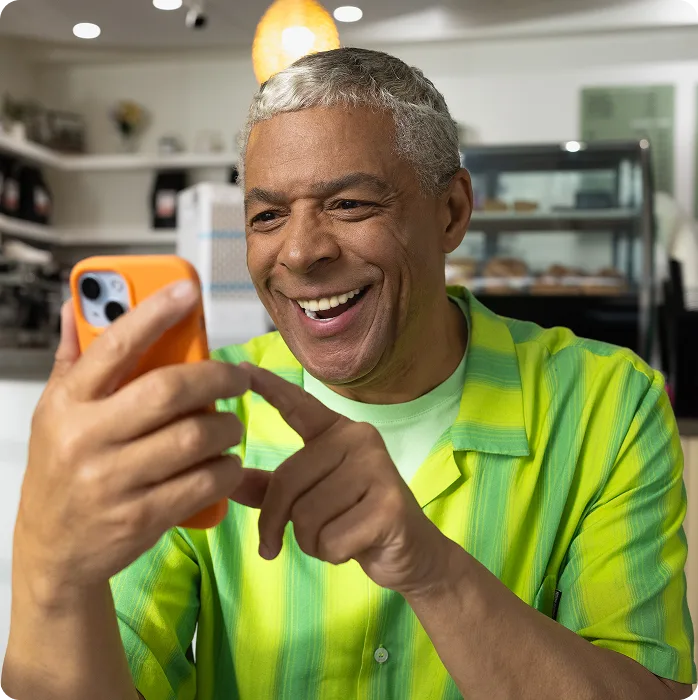 man on phone