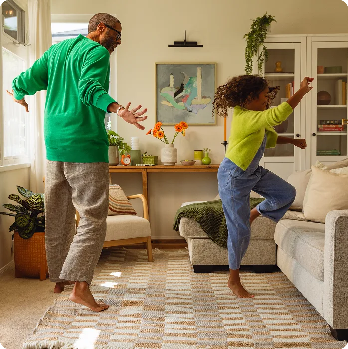father dancing