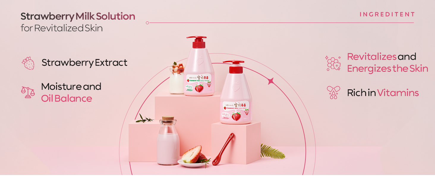 KWAILNARA Strawberry Milk Body Lotion