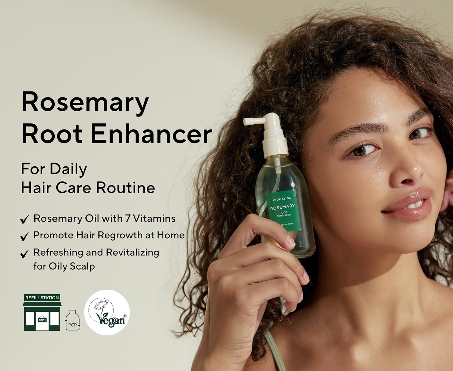 AROMATICA Root Enhancer Rosemary Water Spray