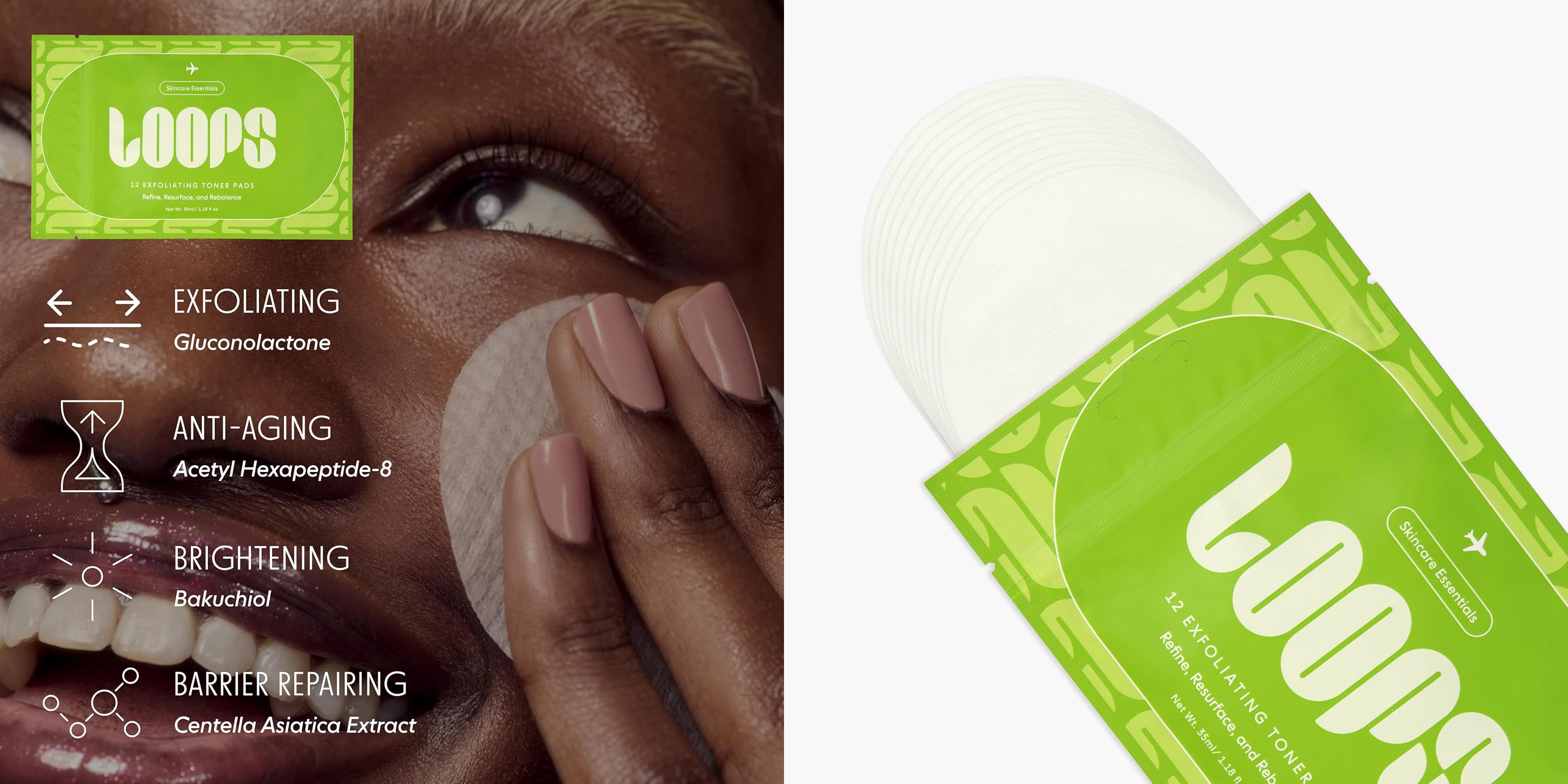 LOOPS Exfoliating Toner Pads