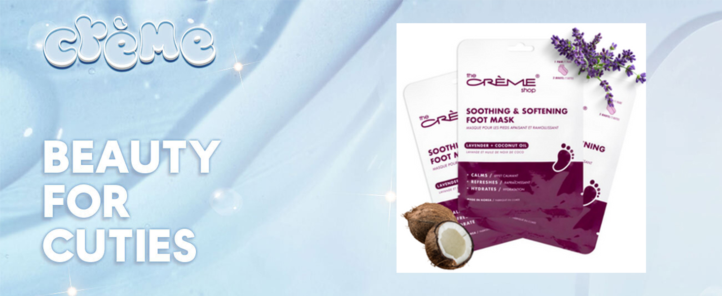 The Crème Shop Soothing & Softening K-Beauty Foot Mask