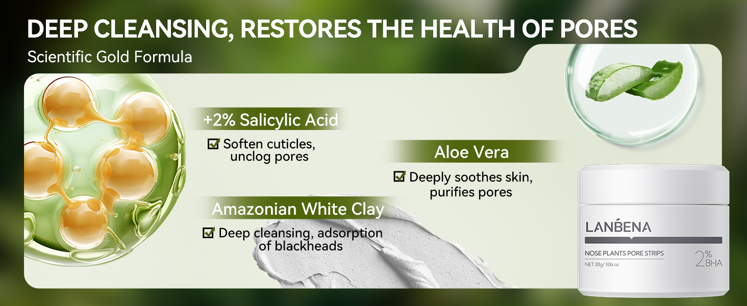 LANBENA Blackhead Remover Strips with Salicylic Acid