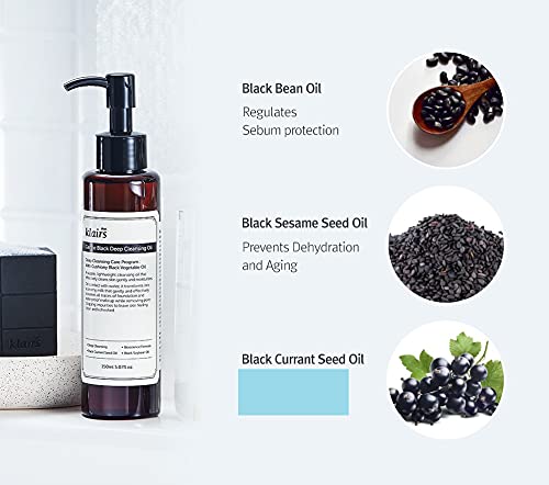 DearKlairs Gentle Black Deep Cleansing Oil