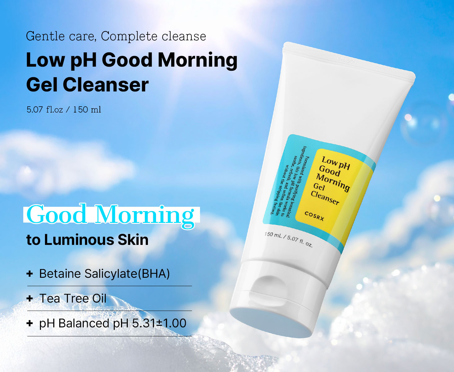 COSRX Low-pH Good Morning Gel Cleanser