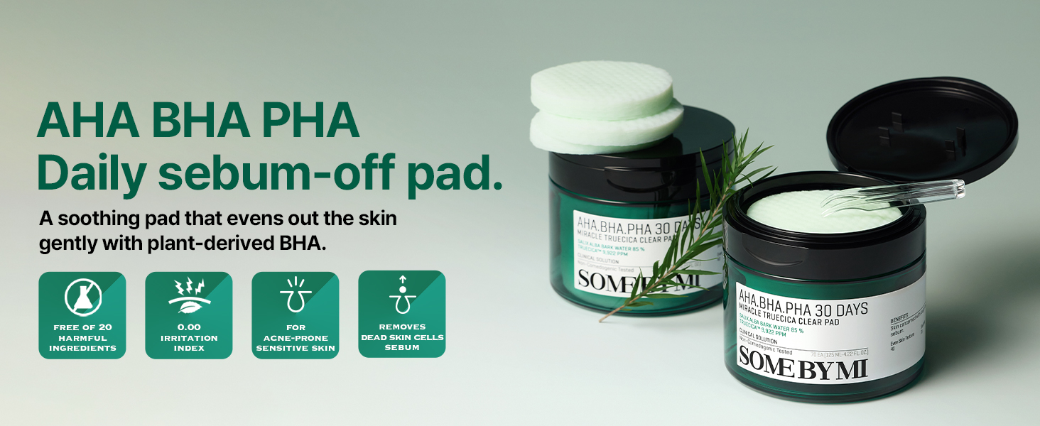 SOME BY MI AHA BHA PHA 30 Days Miracle Toner Pads