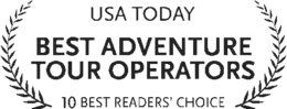 USA Today 10Best Readers' Choice Best Adventure Tour Operators award logo