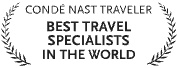 Condé Nast Traveler Best Travel Specialists in the World laurel logo