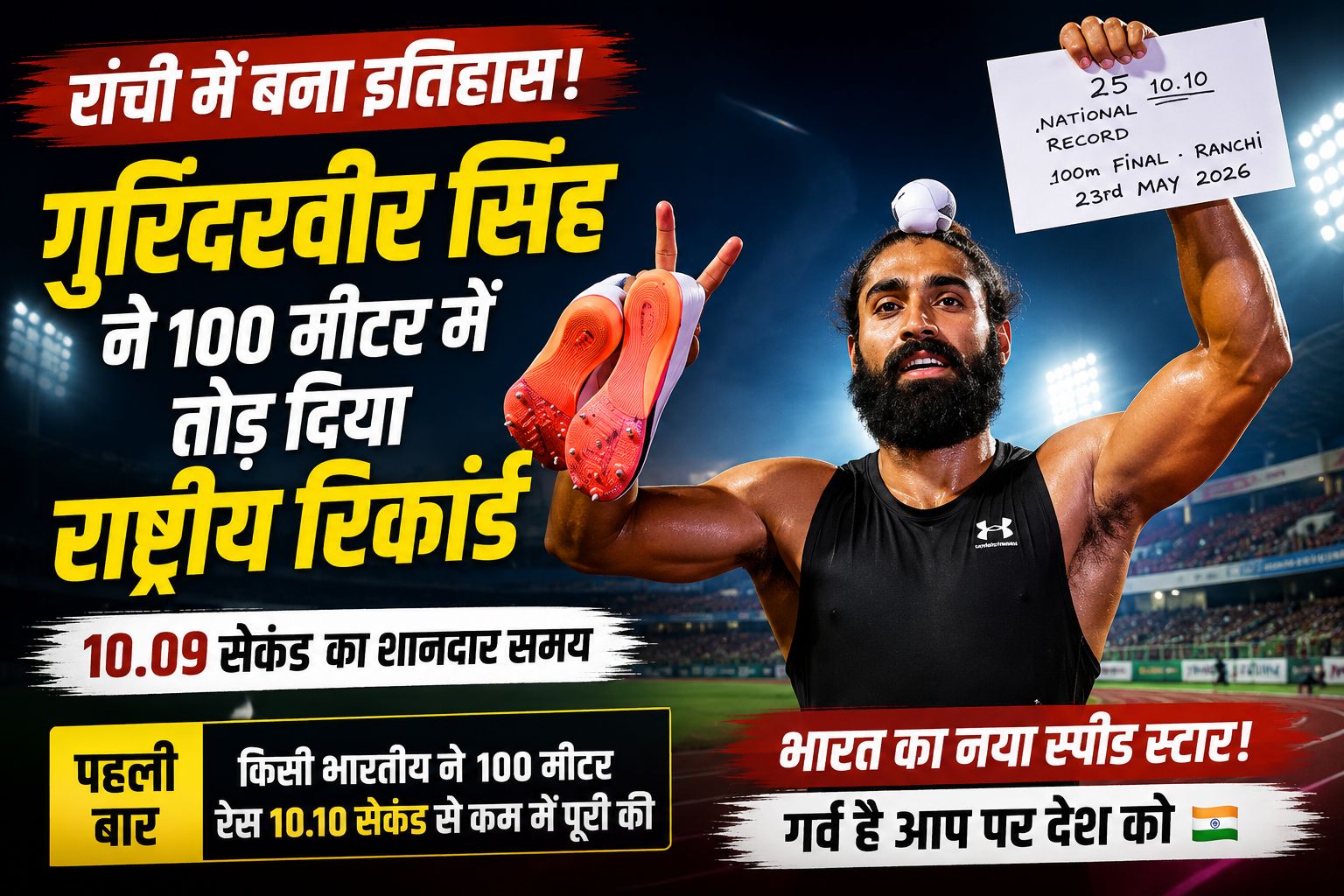 रांची में भारतीय एथलेटिक्स का नया इतिहास - मेरे देश के अनमोल रतन  🇮🇳
