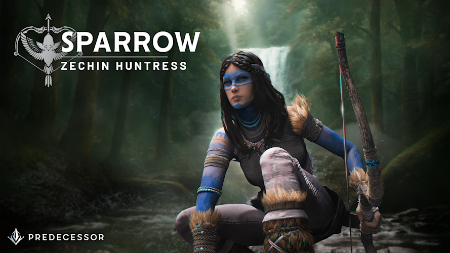 Sparrow Zenchin Huntress Hero Art 1920x1080