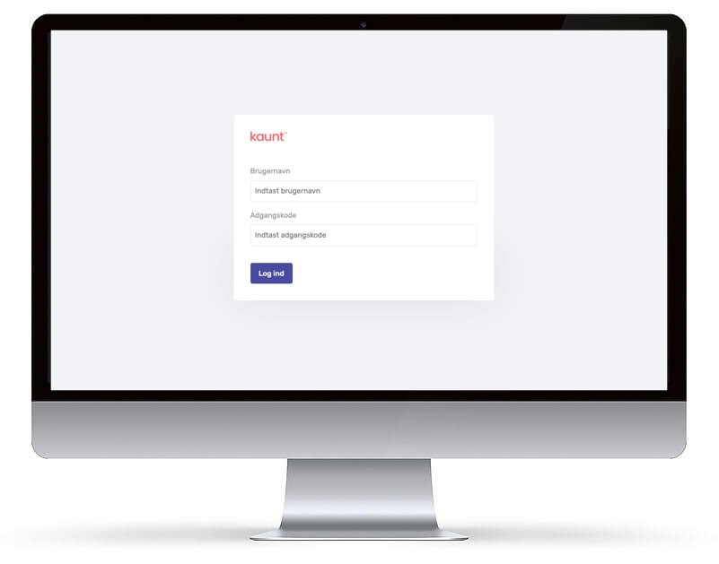 Screenshot fra kaunt - Automatisk bogføring med AI projekt