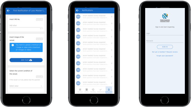 Screenshot fra White Label App til SA projekt
