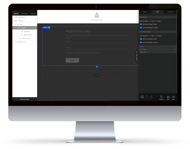Screenshot fra Playable  projekt