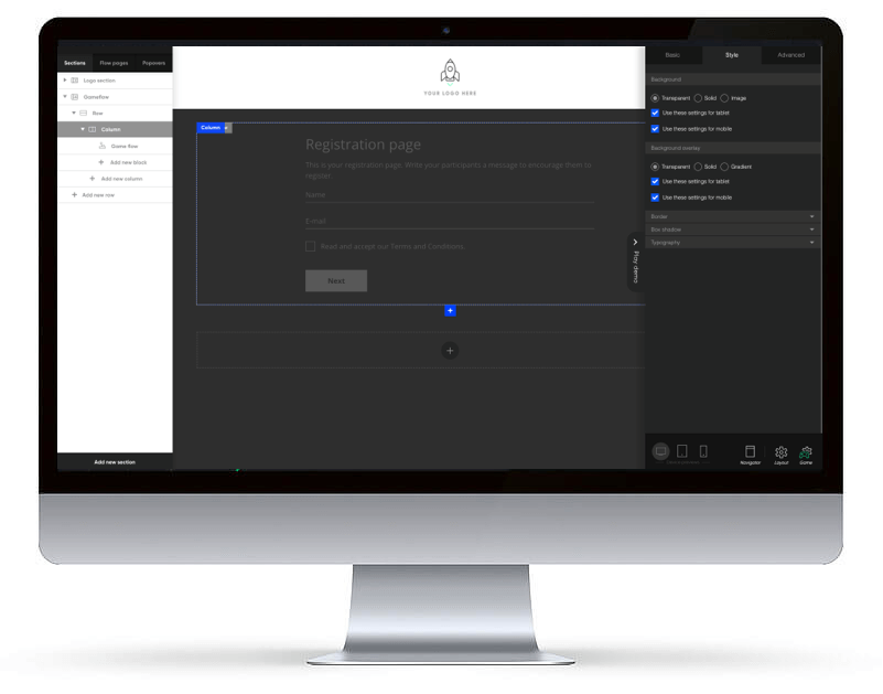 Screenshot fra Playable  projekt