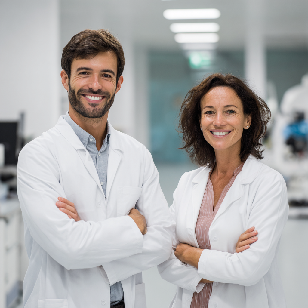 Doctora atendiendo a paciente en