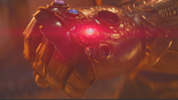 Thanos wearing the reality stone