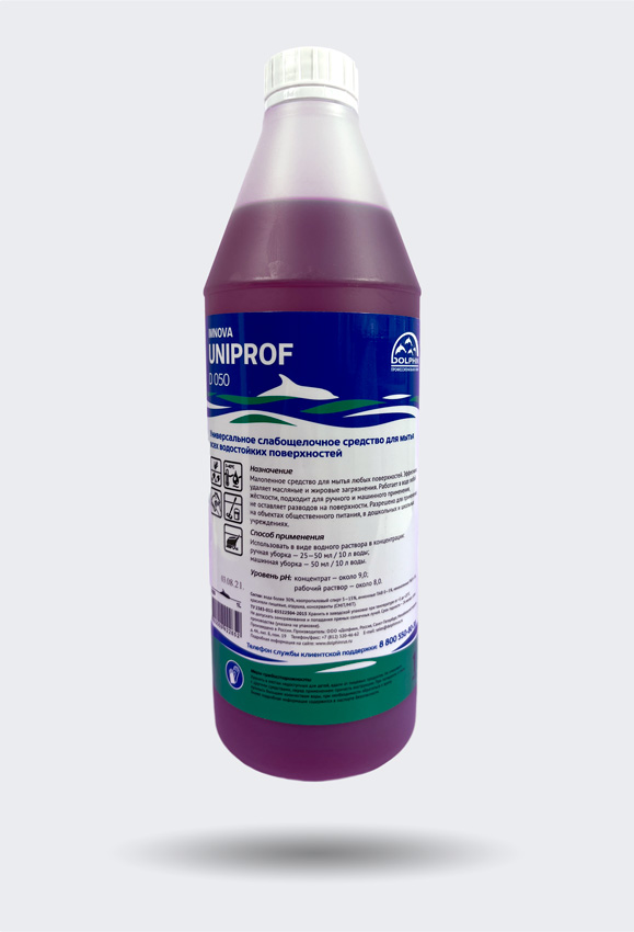 Универсальное средство для мытья всех водостойких поверхностей UniProf D050-1