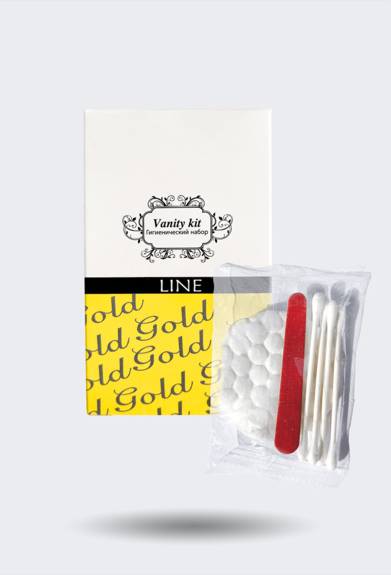 Гигиенический набор для отелей Gold VK в картоне