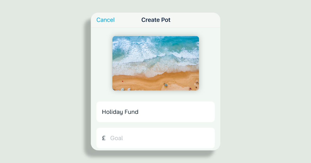 create a pot - holiday fund