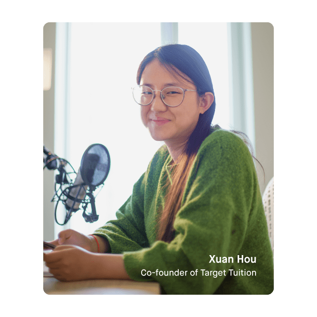 Xuan Hou, co-founder of Target Tuition