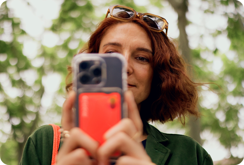 Photo of a woman on her phone