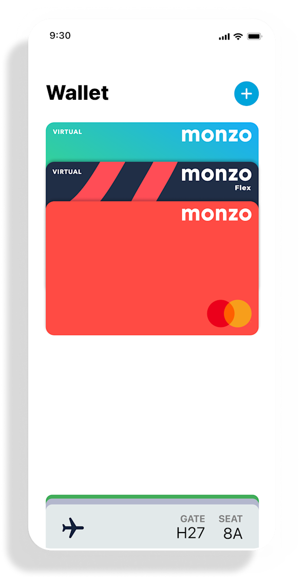 Monzo Apple Pay