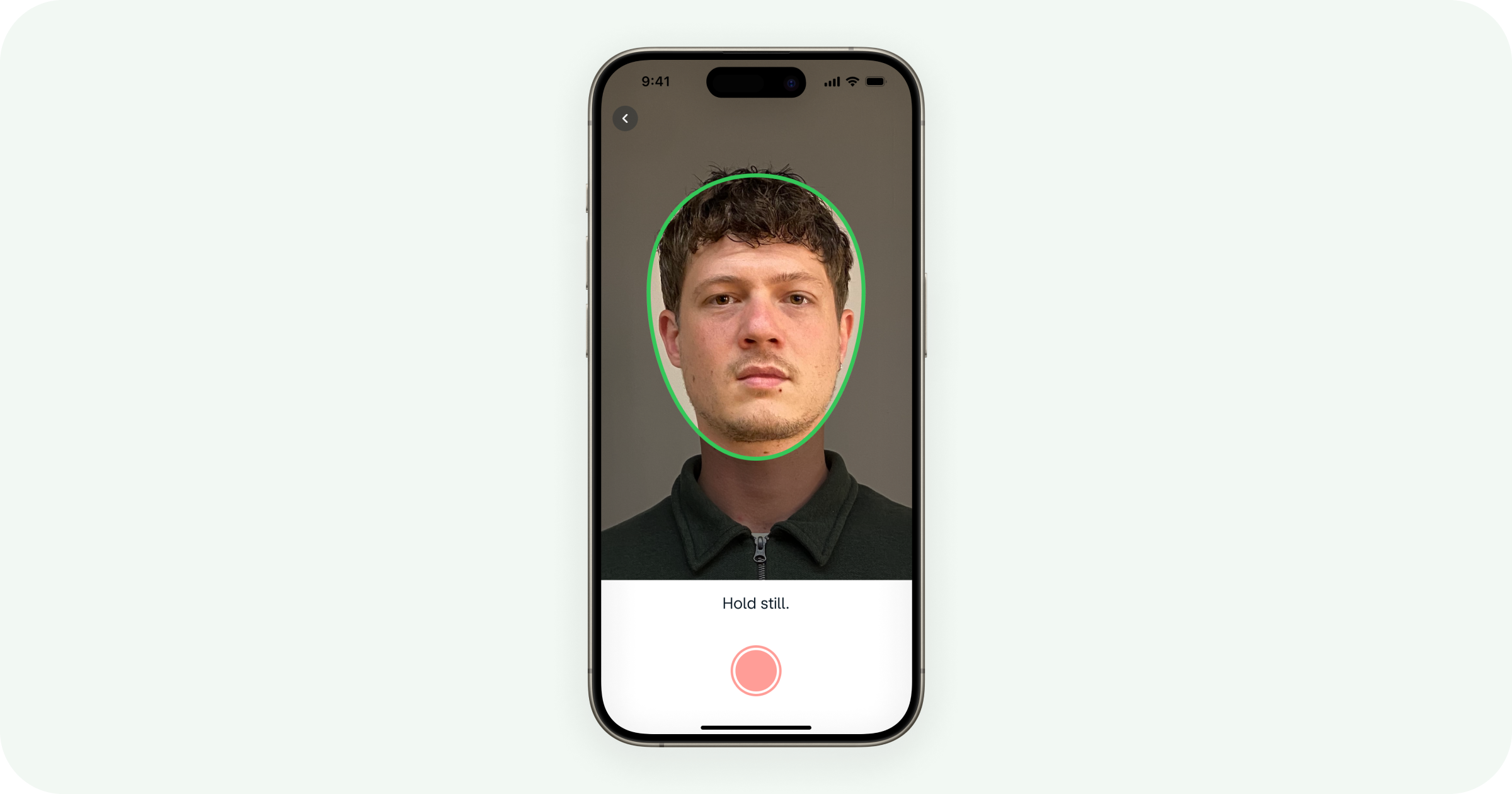 Image showing how face detection works for the new video selfie experience.