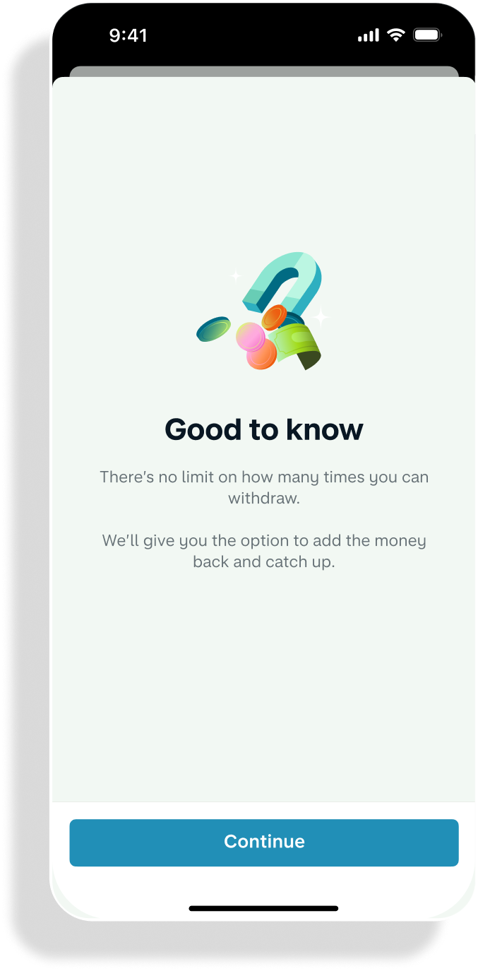A phone with "Good to know" on the screen