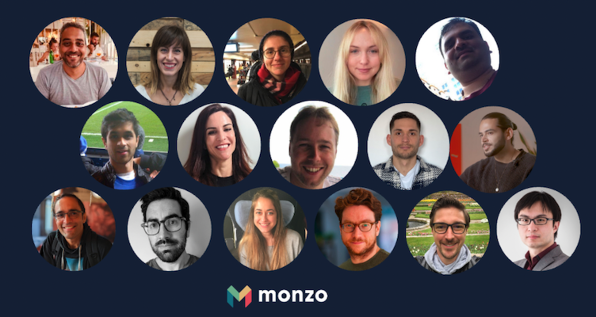 Some of the people involved in machine learning at Monzo in 2022