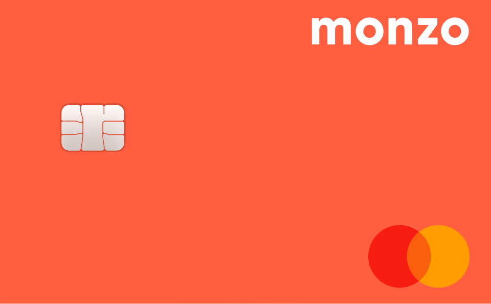 Image of a Monzo current account card 