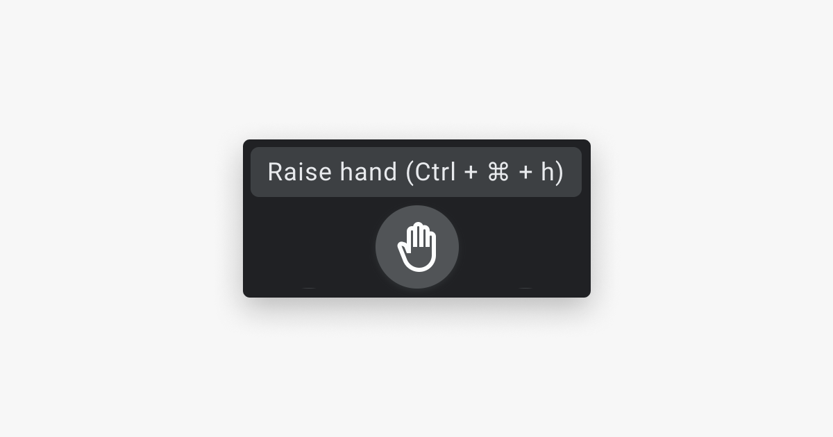 raised hand icon in Google Hangouts