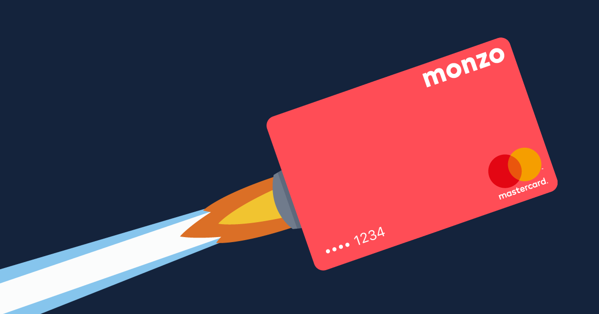 Illustration of a Monzo card 