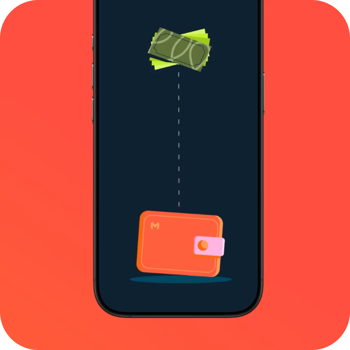 Get Paid Early money dropping into wallet