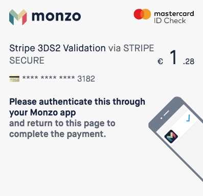 Image of 3D Secure with Monzo