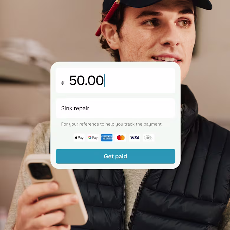 An app screenshot of a payment charge for a customer