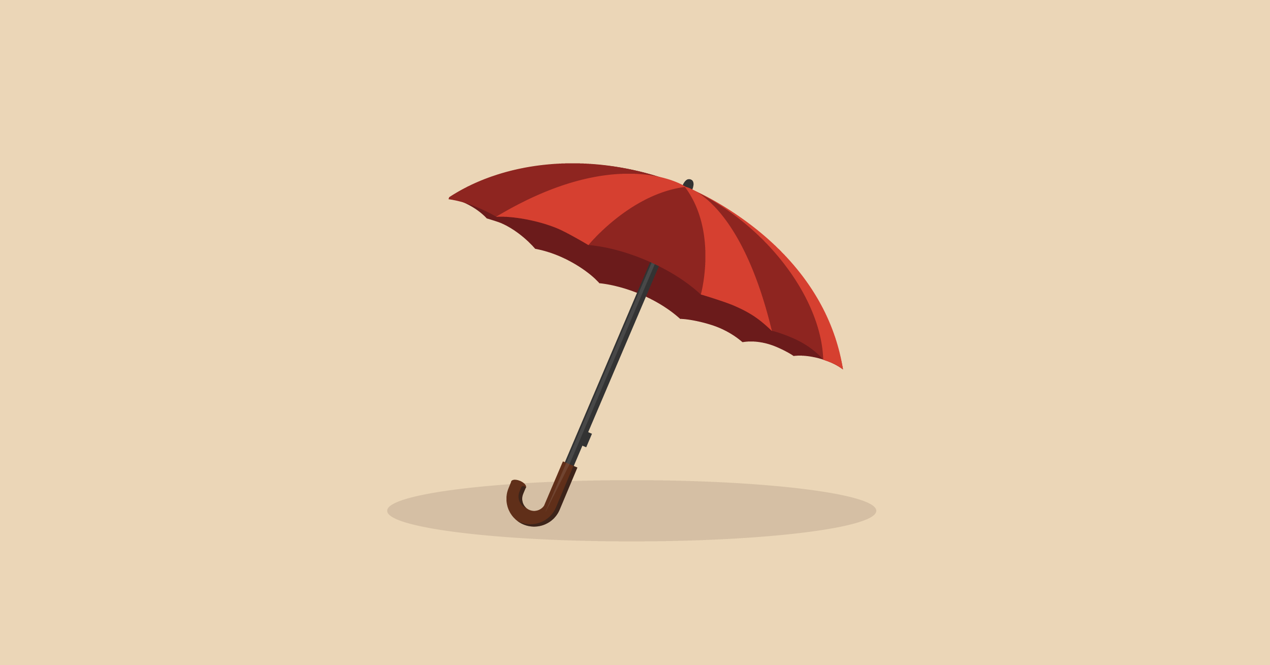 Image of an umbrella - how to pay off a credit card