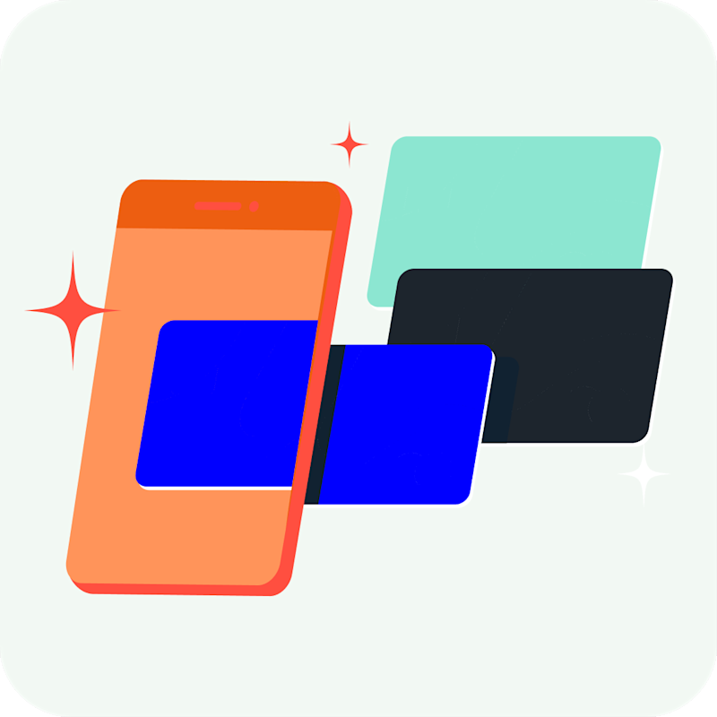 Image of card screens