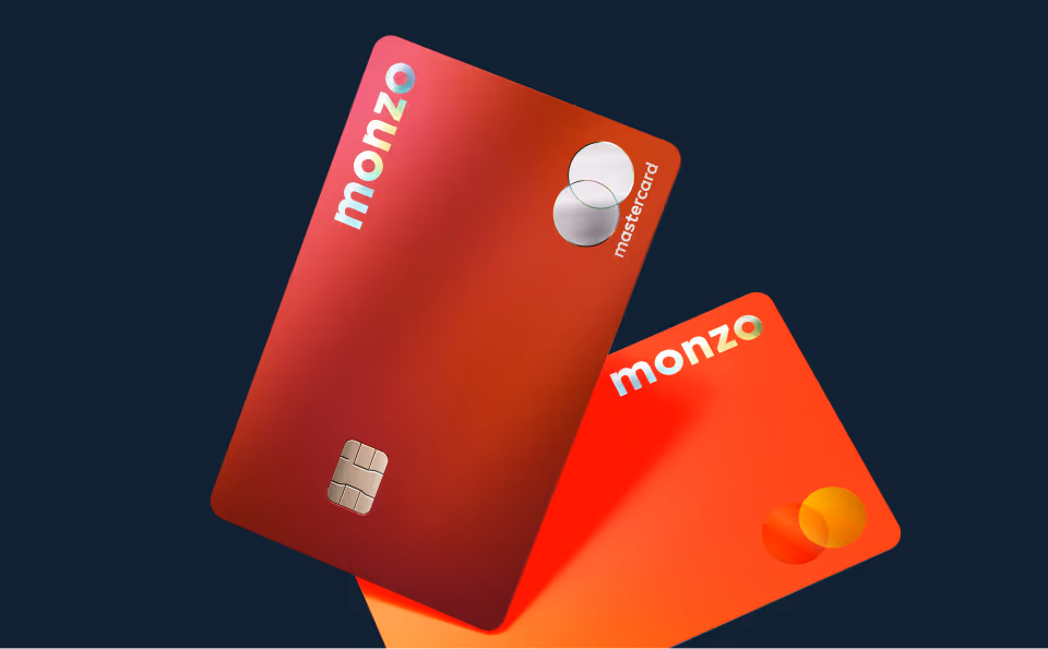 Image of the Monzo max plan card 