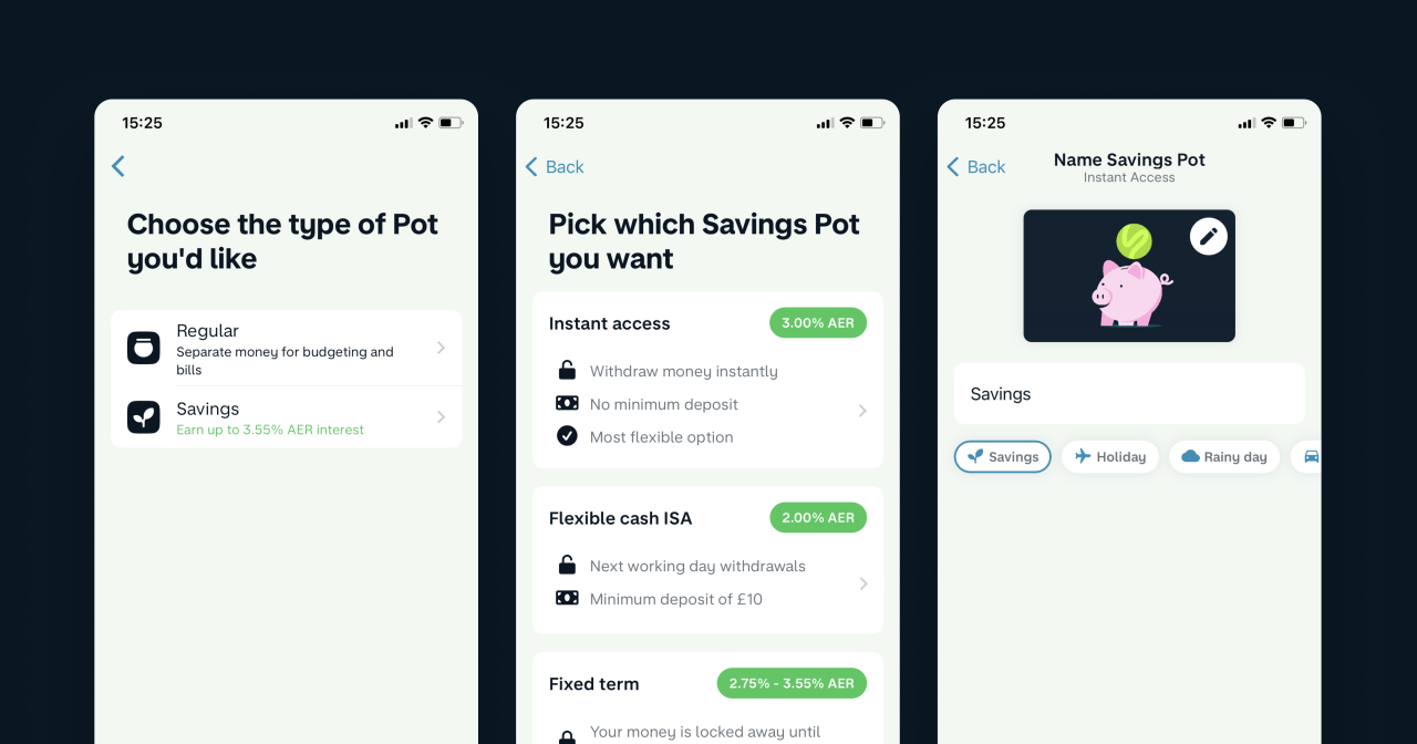 Monzo Instant Access Savings Pot