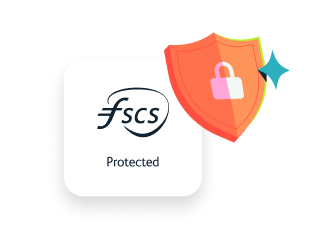 FSCS protected illustration with lock and shield