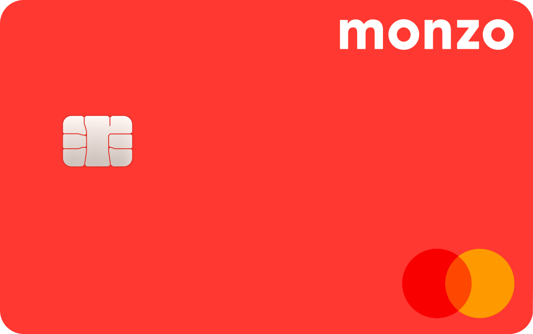 Monzo core hot coral card