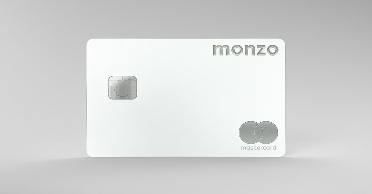 Our new white metal card, exclusive to Monzo Premium