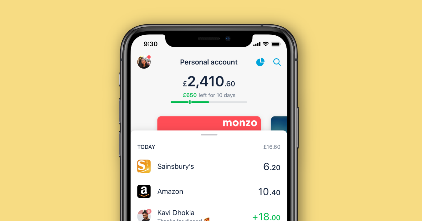 Monzo 3.0 app