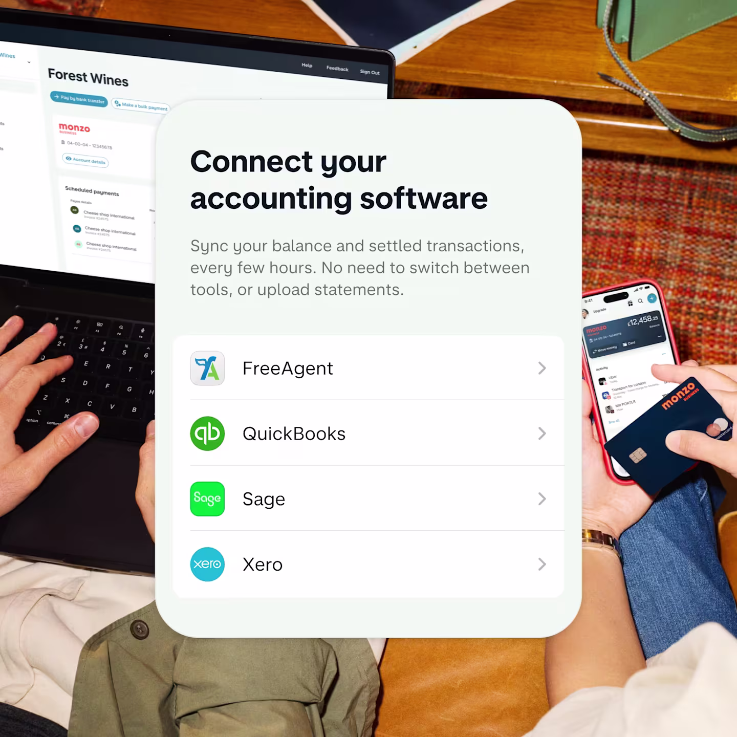 Connect your accounting software