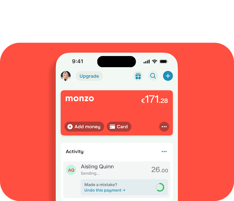 UI showing a payment being "undone". 