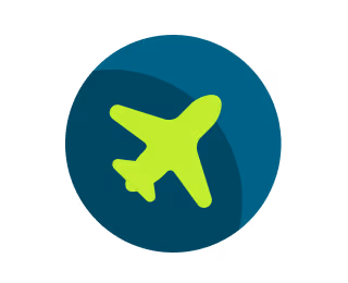 An icon of an aeroplane